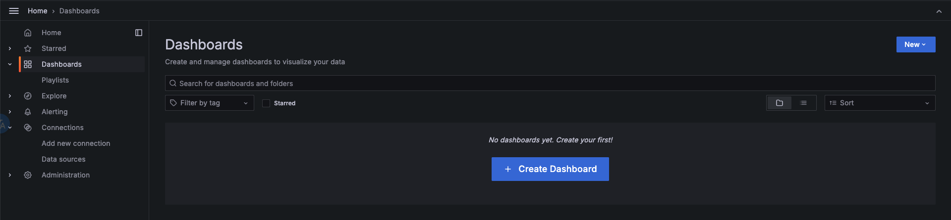 Create a Grafana dashboard